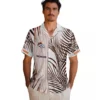 Denver Broncos Hawaiian Shirt - Personalized Baseball Floral Palm Stripes Black White Aloha Shirt