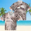 Denver Broncos Hawaiian Shirt - Personalized Baseball Floral Palm Stripes Black White Aloha Shirt