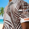 Denver Broncos Hawaiian Shirt - Personalized Baseball Floral Palm Stripes Black White Aloha Shirt