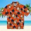Denver Broncos Hawaiian Shirt - Personalized Baseball Floral Palm Tree Flower Orange Aloha Shirt