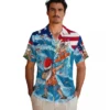 Denver Broncos Hawaiian Shirt - Personalized Baseball Floral Surfing Santa Blue Aloha Shirt