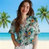 Denver Broncos Hawaiian Shirt - Tropical Foliage Green Aloha Shirt
