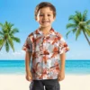 Denver Broncos Hawaiian Shirt - Tropical Leaves Orange White Aloha Shirt