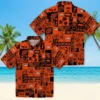 Denver Broncos Hawaiian Shirt - Tropical Patchwork Orange Black Aloha Shirt