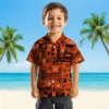 Denver Broncos Hawaiian Shirt - Tropical Patchwork Orange Black Aloha Shirt