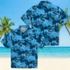 Detroit Lions Hawaiian Shirt - Coastal Palms Blue Aloha Shirt