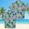 Detroit Lions Hawaiian Shirt - Flamingo Foliage Blue Green Aloha Shirt
