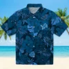 Detroit Lions Hawaiian Shirt - Jungle Vibes Blue Aloha Shirt