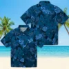 Detroit Lions Hawaiian Shirt - Jungle Vibes Blue Aloha Shirt