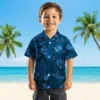 Detroit Lions Hawaiian Shirt - Jungle Vibes Blue Aloha Shirt