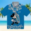 Detroit Lions Hawaiian Shirt - Surfing Mickey Blue Aloha Shirt