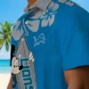 Detroit Lions Hawaiian Shirt - Surfing Mickey Blue Aloha Shirt