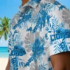 Detroit Lions Hawaiian Shirt - Tropical Leaves White Aloha Shirt
