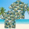Detroit Lions Hawaiian Shirt - Tropical Yoda Green Aloha Shirt