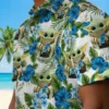 Detroit Lions Hawaiian Shirt - Tropical Yoda Green Aloha Shirt