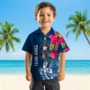 Houston Astros Hawaiian Shirt - Floral Polynesian Blue - Gift For Men, Women