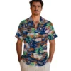 Houston Astros Hawaiian Shirt - Tropical Palms Aloha Shirt