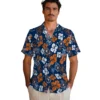 Houston Astros Hawaiian Shirt - Tropical Floral Pattern Aloha Shirt