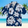 Houston Astros Hawaiian Shirt - Hibiscus Blooms Blue White - Gift For Men, Women