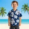 Houston Astros Hawaiian Shirt - Hibiscus Blooms Blue White - Gift For Men, Women