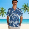 Houston Astros Hawaiian Shirt - Hibiscus Clusters Blue - Gift For Men, Women