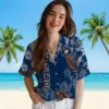 Houston Astros Hawaiian Shirt - Hibiscus Print Blue - Gift For Men, Women