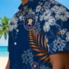 Houston Astros Hawaiian Shirt - Hibiscus Print Blue - Gift For Men, Women