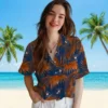 Houston Astros Hawaiian Shirt - Leafy Palms Blue - Gift For Men, Women