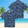 Houston Astros Hawaiian Shirt - Leafy Pattern Blue - Gift For Men, Women