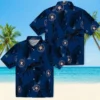 Houston Astros Hawaiian Shirt - Palm Leaf Blue Aloha Shirt