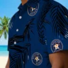 Houston Astros Hawaiian Shirt - Palm Leaf Blue Aloha Shirt