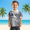 Houston Astros Hawaiian Shirt - Palm Stripes Blue Black White Aloha Shirt