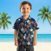 Houston Astros Hawaiian Shirt - Palm Tree Flower Blue Aloha Shirt