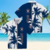 Houston Astros Hawaiian Shirt - Palm Trees Blue White Aloha Shirt