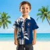Houston Astros Hawaiian Shirt - Palm Trees Blue White Aloha Shirt