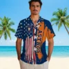 Houston Astros Hawaiian Shirt - Stitched Flag Blue Aloha Shirt