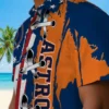 Houston Astros Hawaiian Shirt - Stitched Flag Blue Aloha Shirt