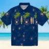 Houston Astros Hawaiian Shirt - Surfboard Palm Blue Aloha Shirt