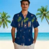 Houston Astros Hawaiian Shirt - Surfboard Palm Blue Aloha Shirt