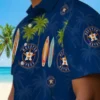 Houston Astros Hawaiian Shirt - Surfboard Palm Blue Aloha Shirt