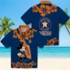 Houston Astros Hawaiian Shirt - Surfing Mickey Blue Aloha Shirt