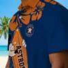 Houston Astros Hawaiian Shirt - Surfing Mickey Blue Aloha Shirt