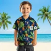 Houston Astros Hawaiian Shirt - Toucan Hibiscus Pineapple Blue Green Aloha Shirt