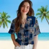 Houston Astros Hawaiian Shirt - Tribal Symbols Blue Aloha Shirt