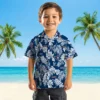 Houston Astros Hawaiian Shirt - Tropical Leaf Blue White Aloha Shirt