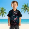 Houston Texans Hawaiian Shirt - Personalized Baseball Floral Football Wave Blue Black Aloha Shirt