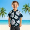 Houston Texans Hawaiian Shirt - Personalized Baseball Floral Hibiscus Blooms Blue White Aloha Shirt