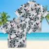 Houston Texans Hawaiian Shirt - Personalized Baseball Floral Hibiscus Palm Leaves Aloha Shirt