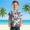 Houston Texans Hawaiian Shirt - Personalized Baseball Floral Hibiscus Palm Leaves Aloha Shirt