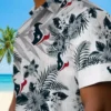 Houston Texans Hawaiian Shirt - Personalized Baseball Floral Hibiscus Palm Leaves Aloha Shirt